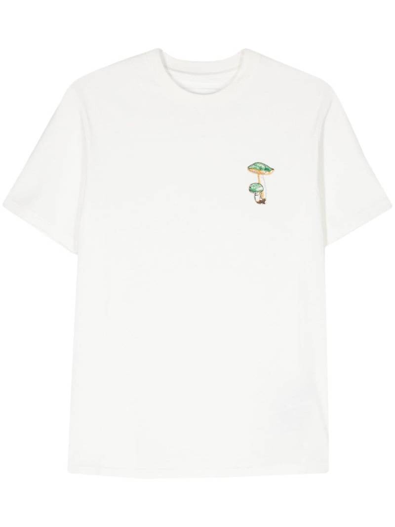 Jil Sander mushroom-appliqué cotton T-shirt - White von Jil Sander