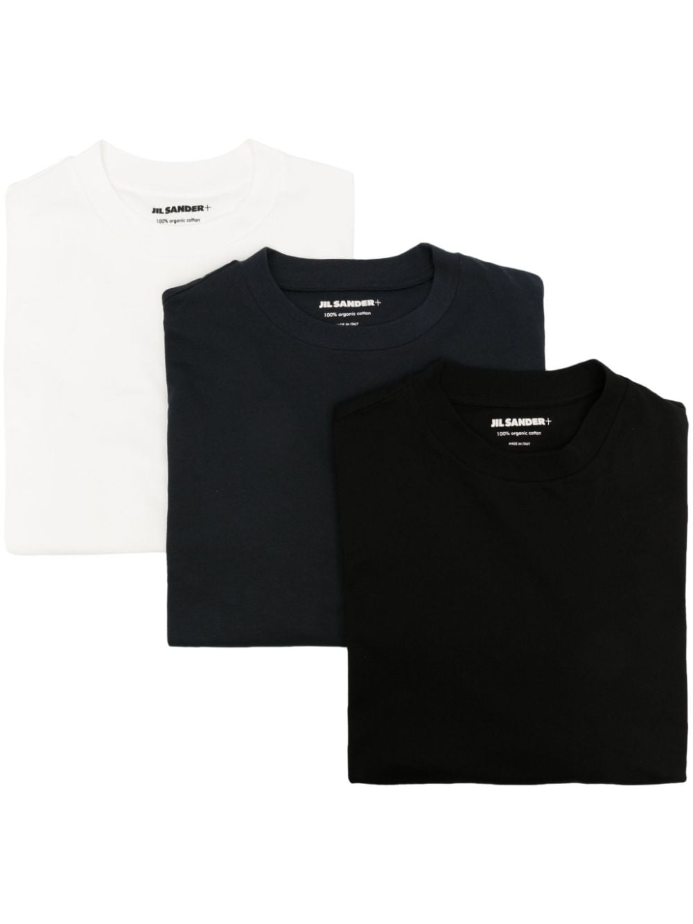 Jil Sander organic-cotton 3-pack T-shirts - White von Jil Sander