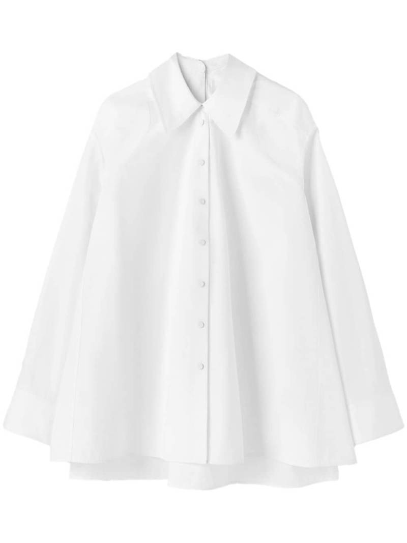 Jil Sander oversized cotton shirt - White von Jil Sander