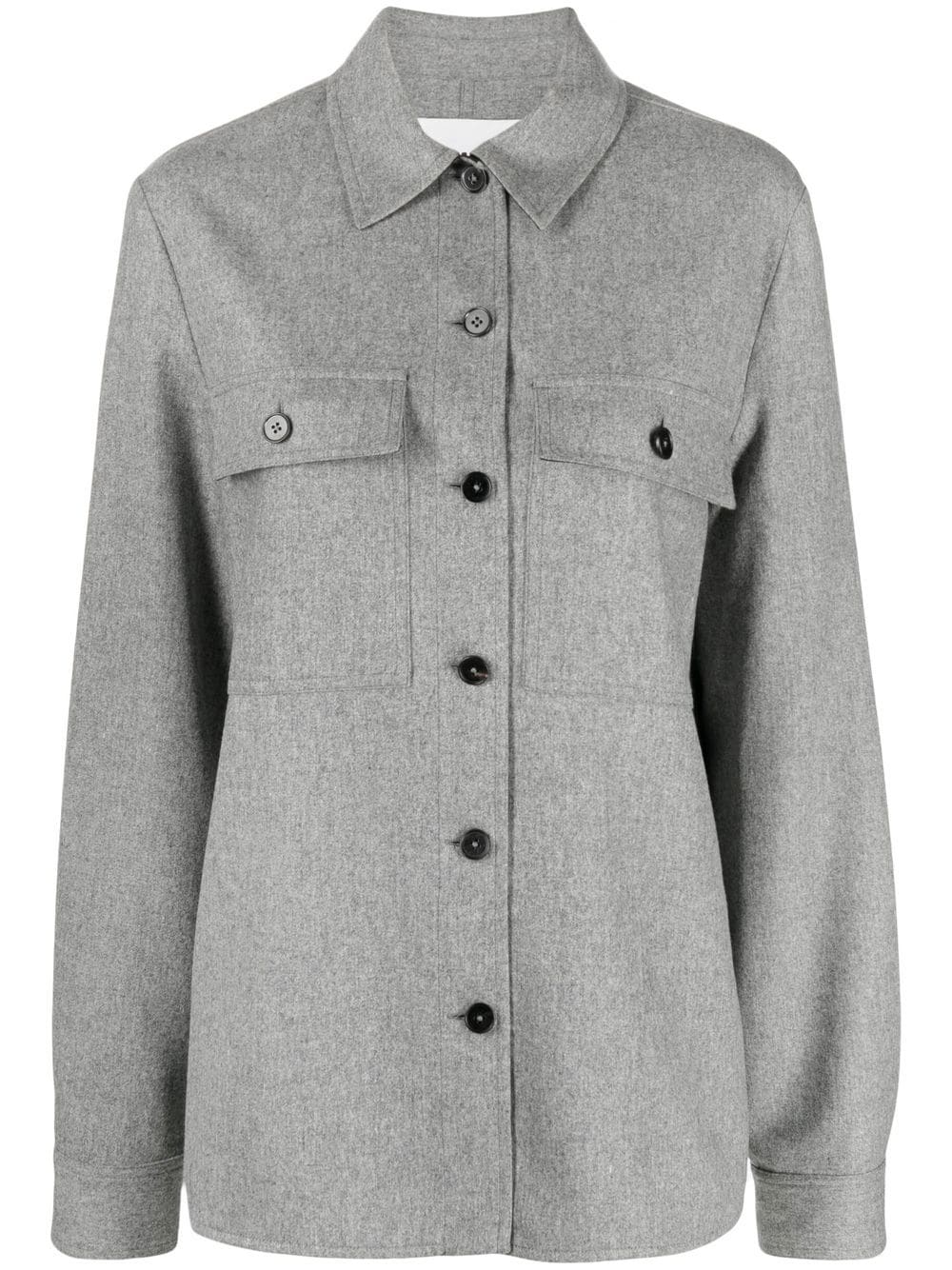 Jil Sander oversized shirt jacket - Grey von Jil Sander