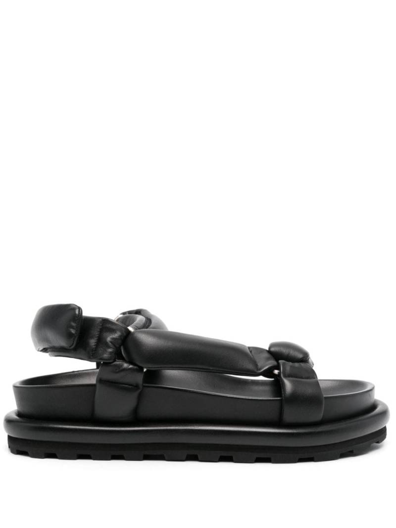 Jil Sander padded leather sandals - Black von Jil Sander