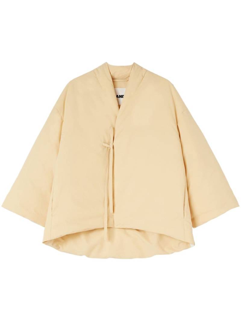 Jil Sander padded tied jacket - Neutrals von Jil Sander