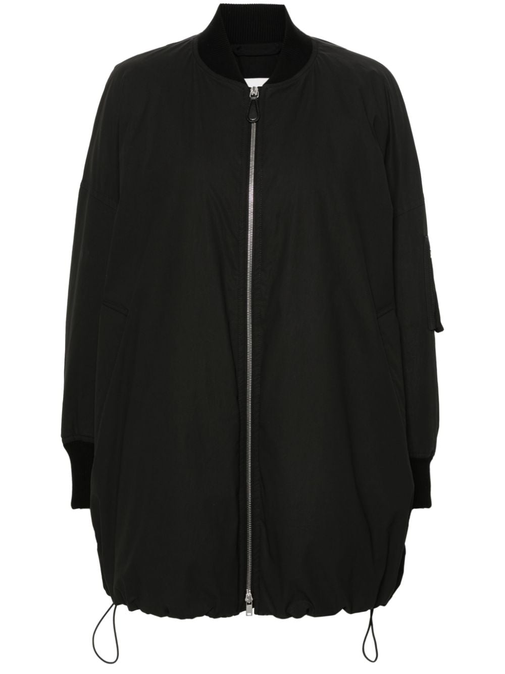 Jil Sander padded zipped jacket - Black von Jil Sander