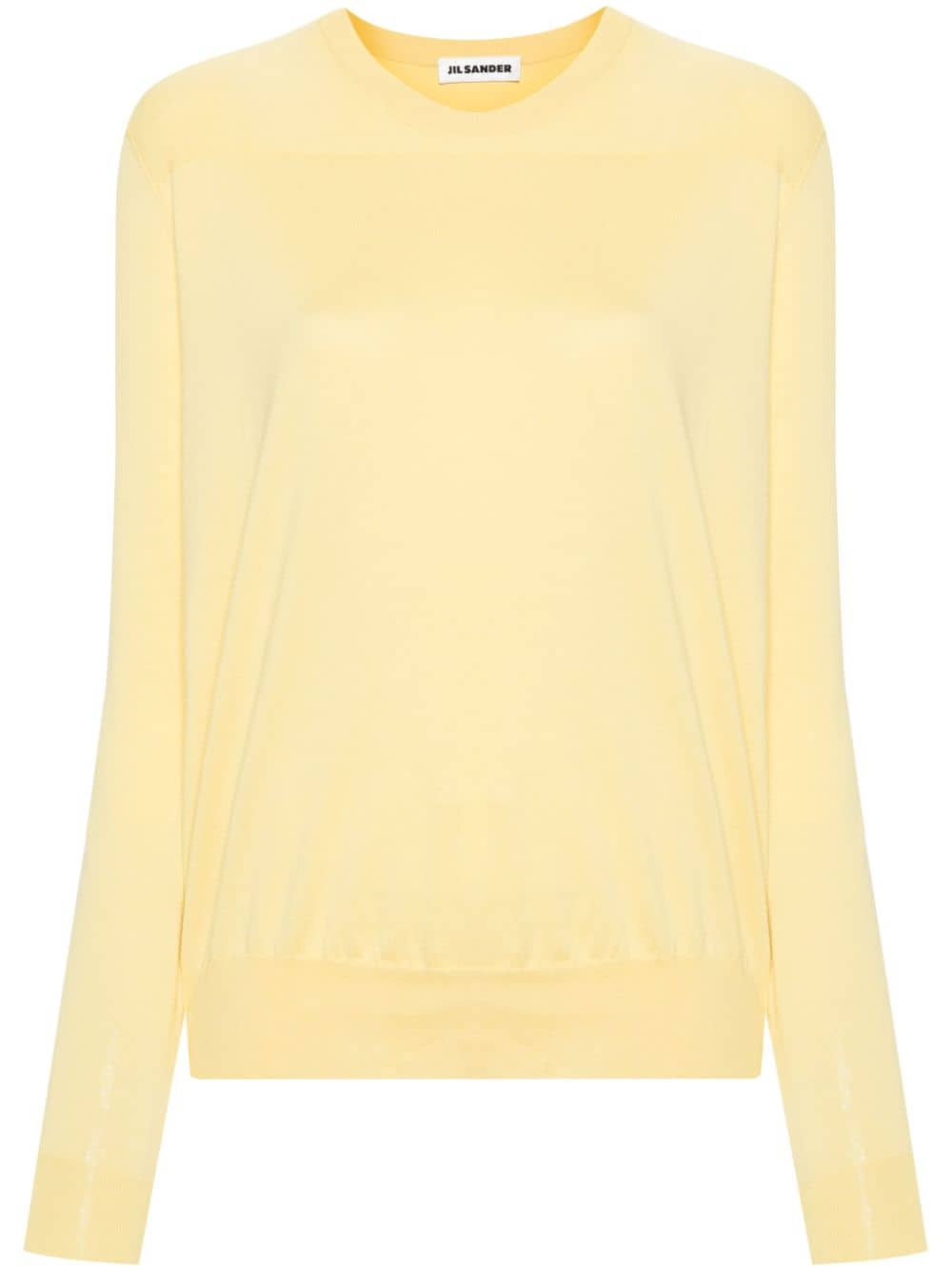 Jil Sander panelled cotton jumper - Yellow von Jil Sander