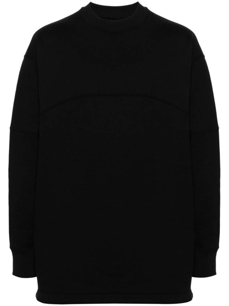 Jil Sander panelled cotton sweatshirt - Black von Jil Sander