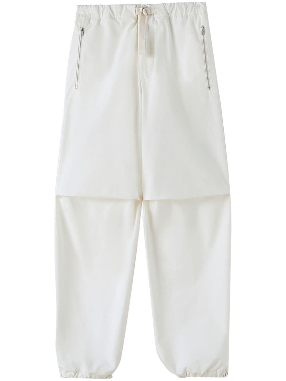 Jil Sander panelled-design tapered-leg trousers - White von Jil Sander
