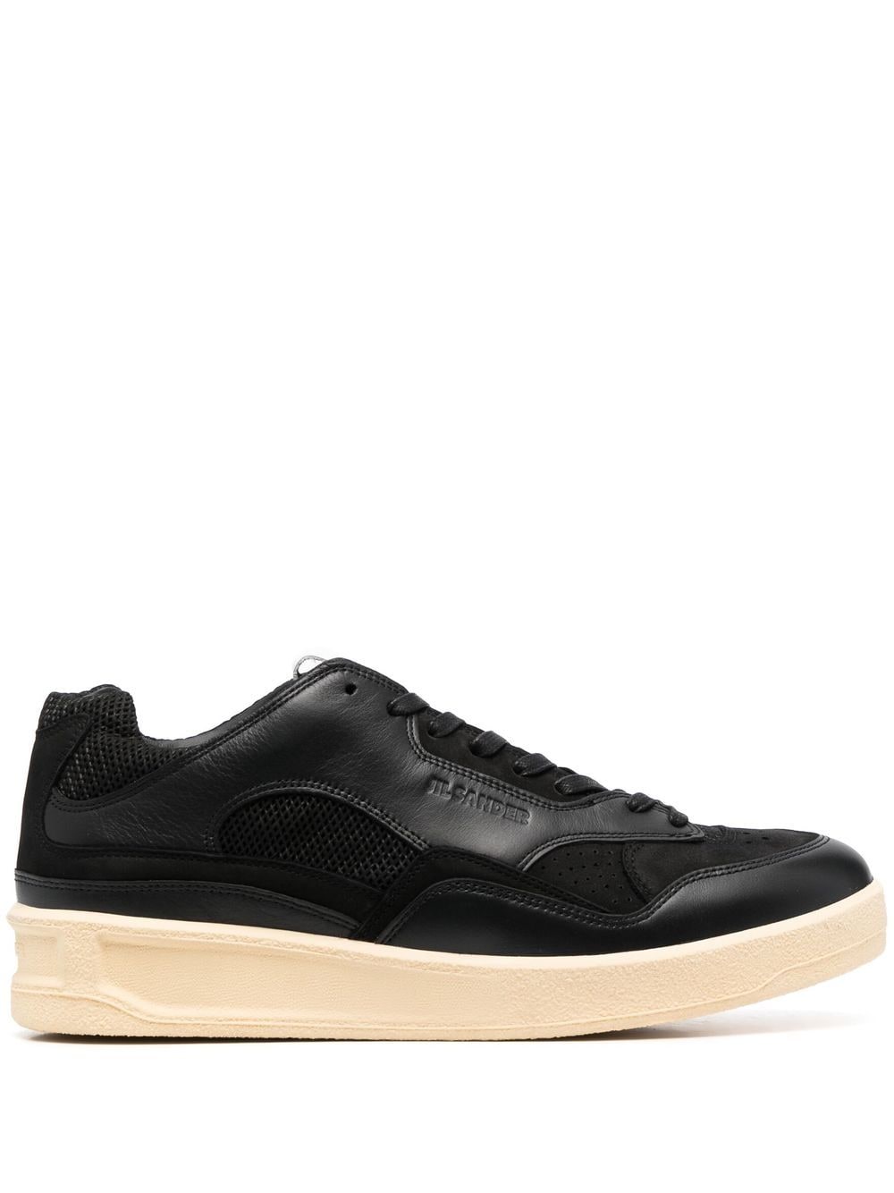 Jil Sander panelled low-top sneakers - Black von Jil Sander