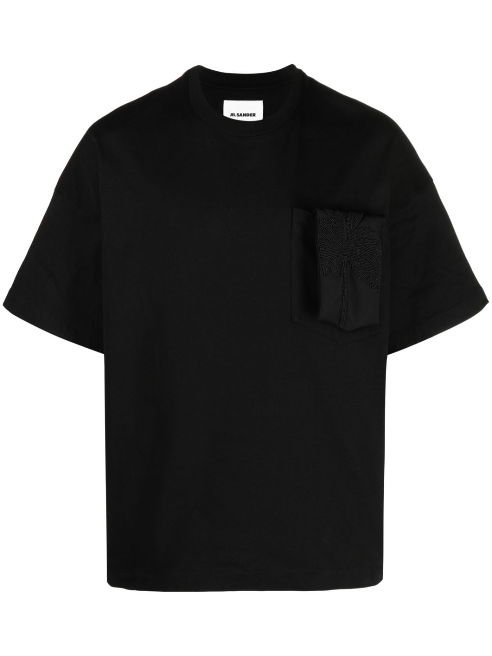 Jil Sander patch-pocket cotton T-shirt - Black von Jil Sander