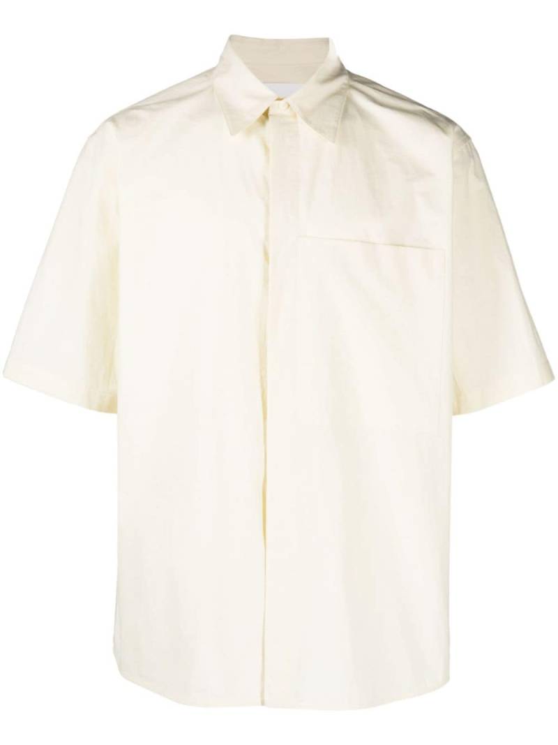 Jil Sander patch-pocket cotton shirt - Yellow von Jil Sander