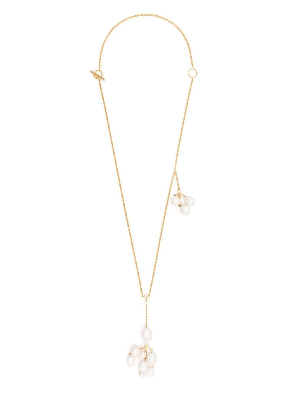 Jil Sander pearl pendant necklace - White von Jil Sander