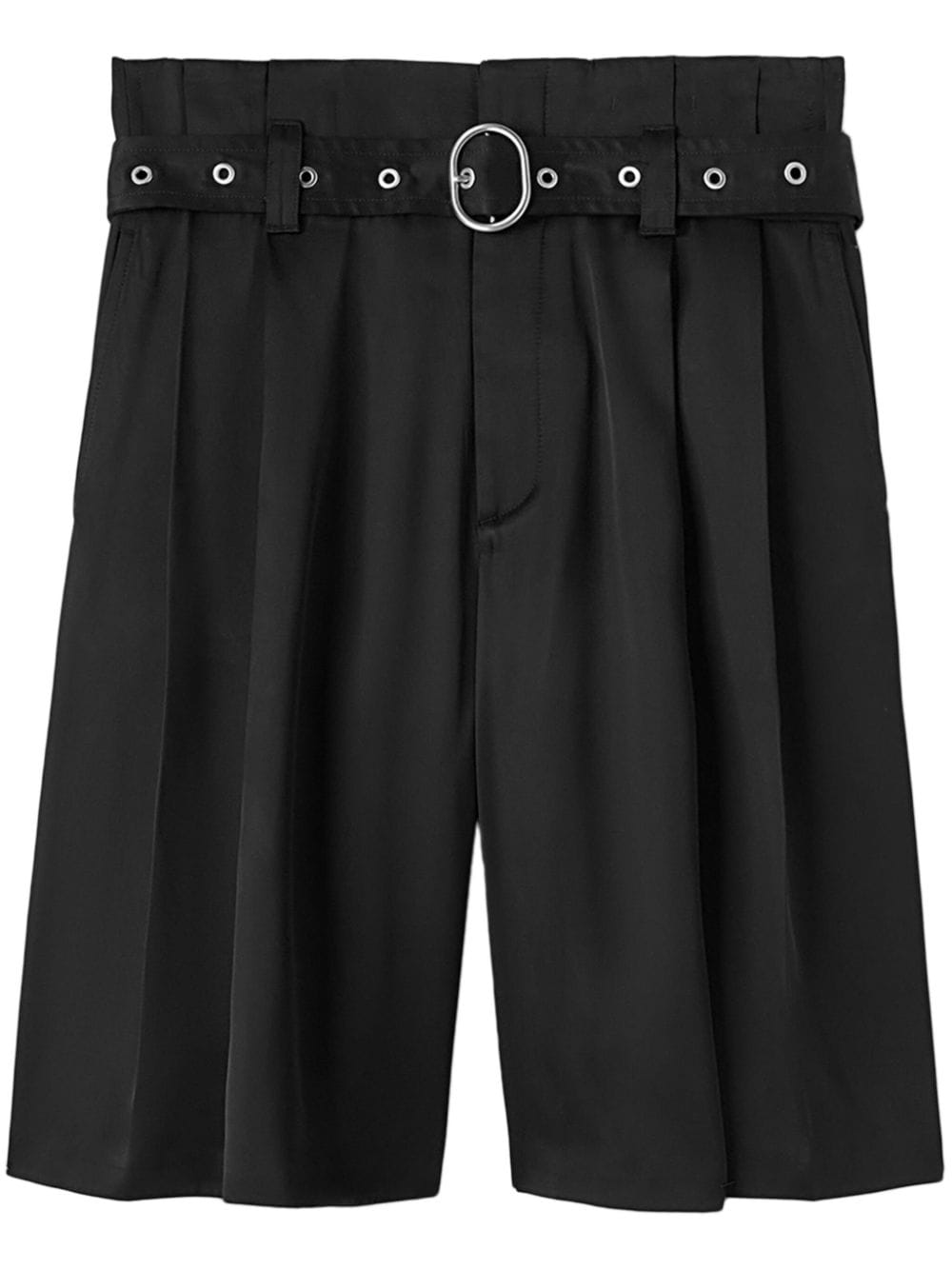 Jil Sander pleated belted shorts - Black von Jil Sander