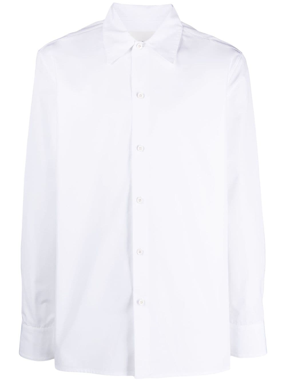 Jil Sander pointed-collar organic-cotton shirt - White von Jil Sander