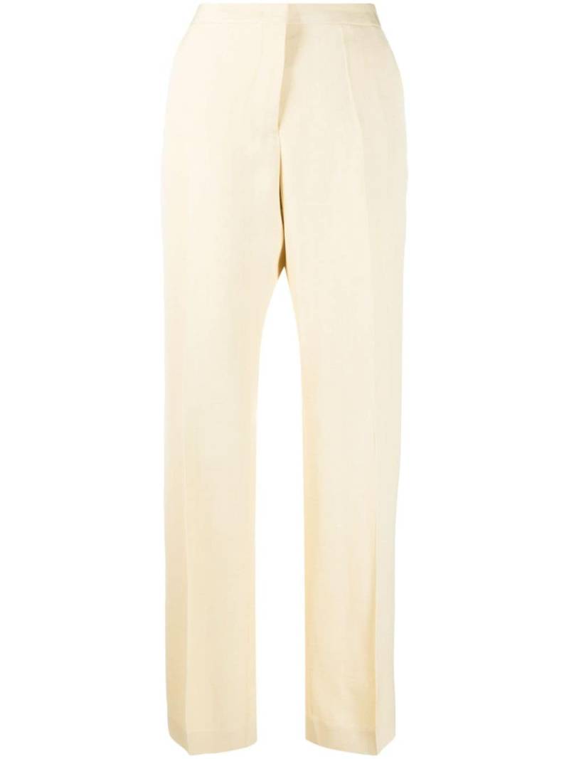 Jil Sander pressed-crease tailored trousers - Yellow von Jil Sander