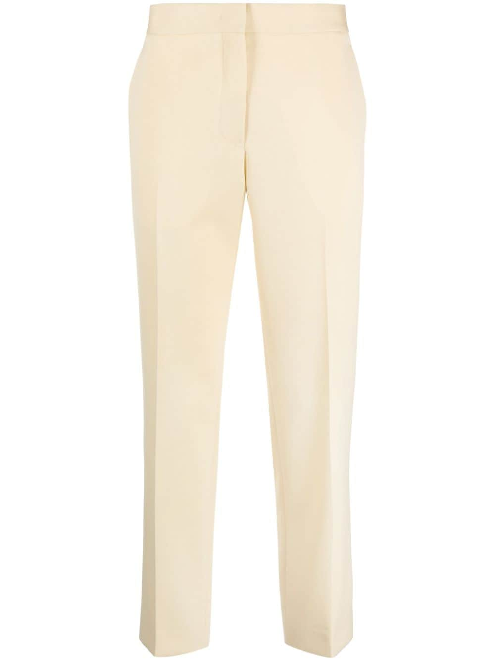 Jil Sander pressed-crease wool slim-fit trousers - Yellow von Jil Sander