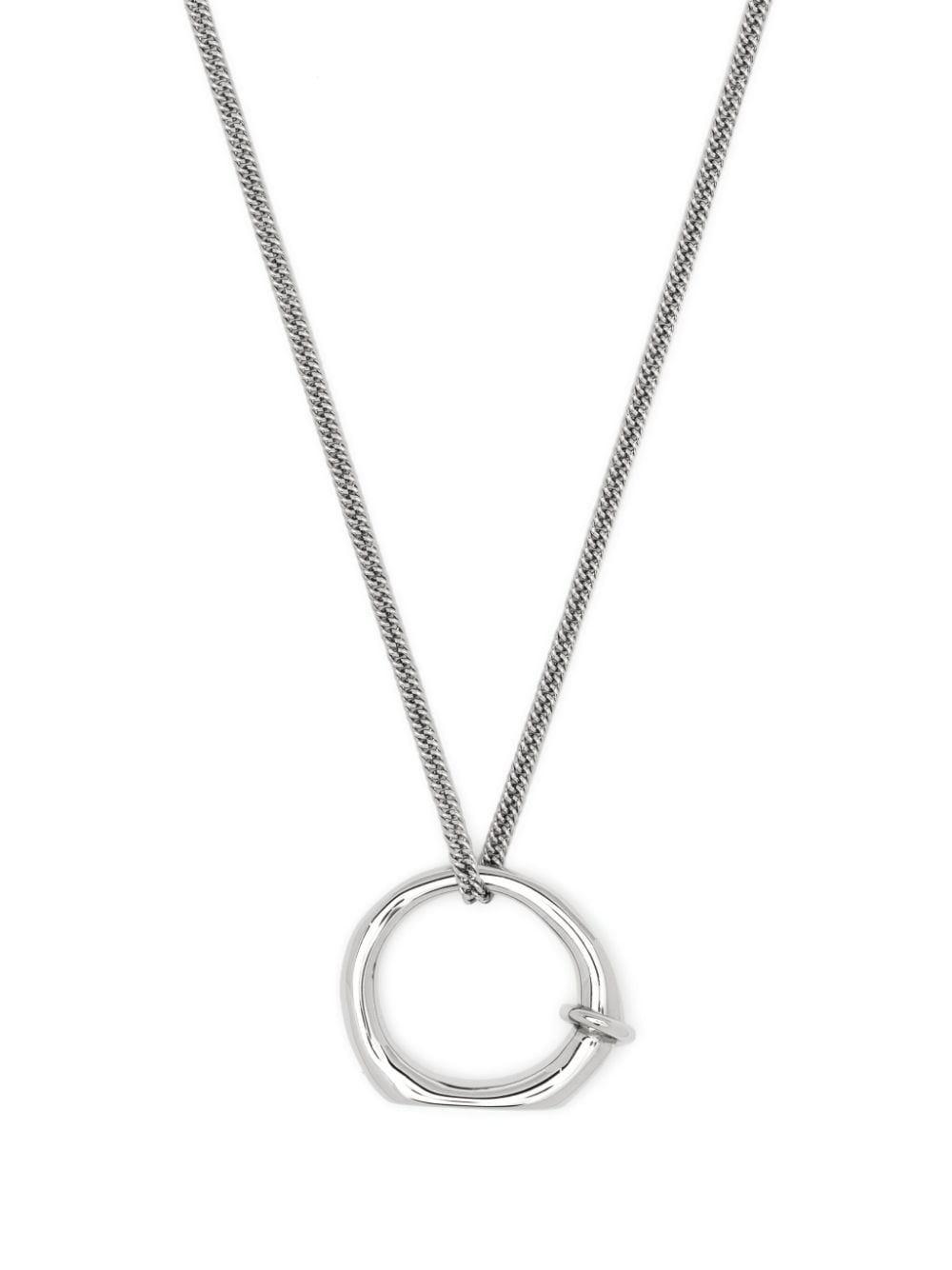 Jil Sander ring-pendant chain-link necklace - Silver von Jil Sander