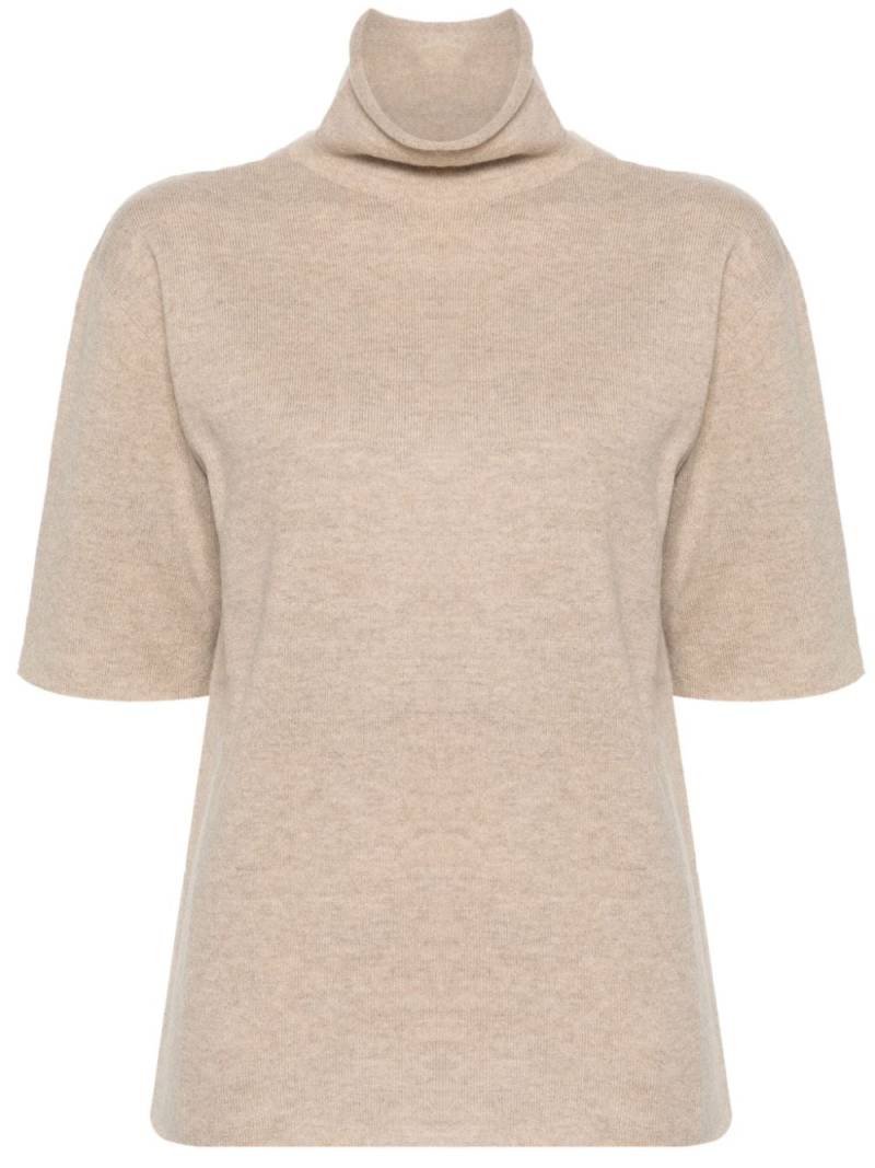 Jil Sander roll-neck cashmere knitted top - Neutrals von Jil Sander