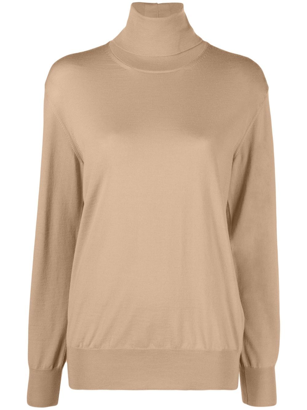 Jil Sander roll-neck wool jumper - Brown von Jil Sander