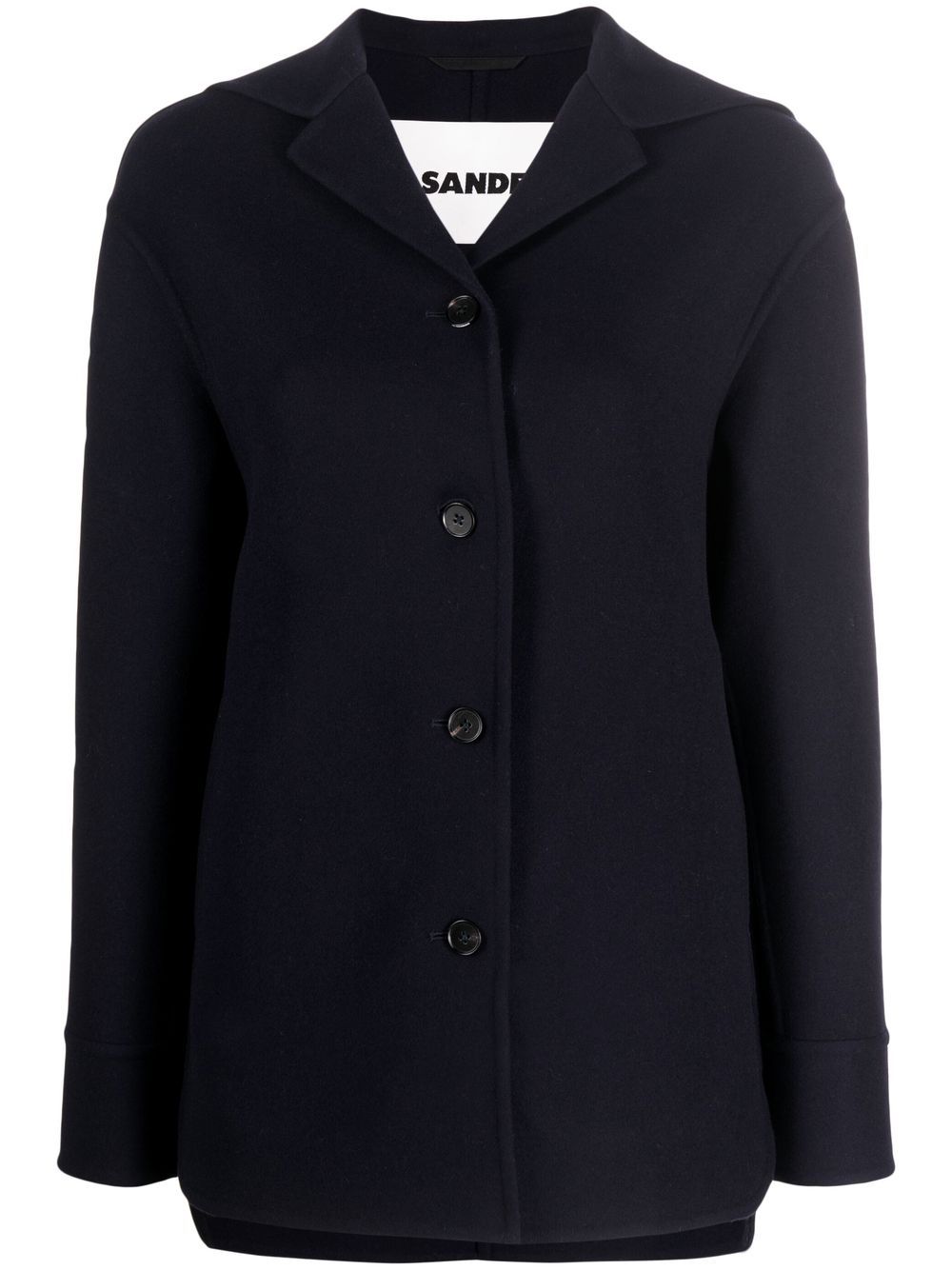 Jil Sander sailor-collar button-front blazer - Blue von Jil Sander