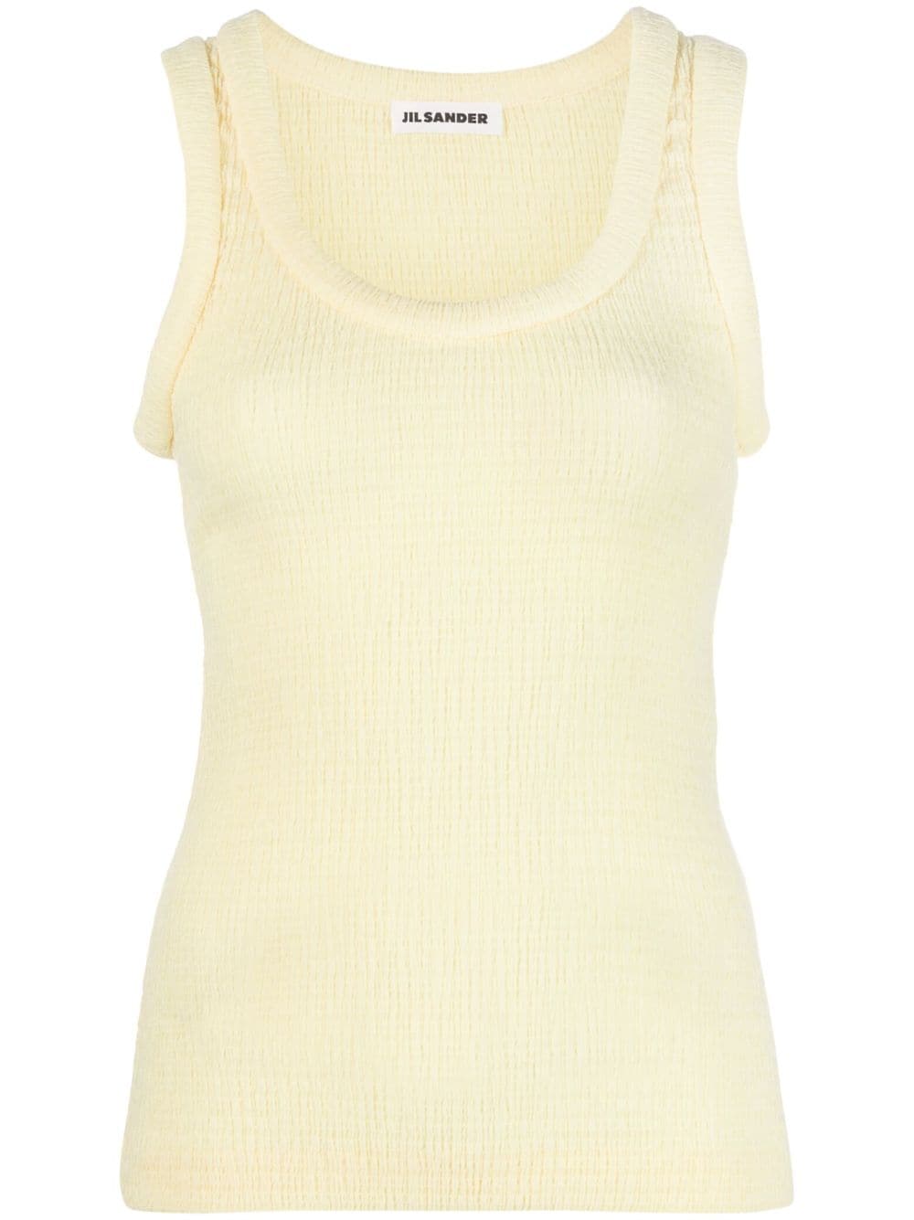 Jil Sander shirred tank top - Yellow von Jil Sander