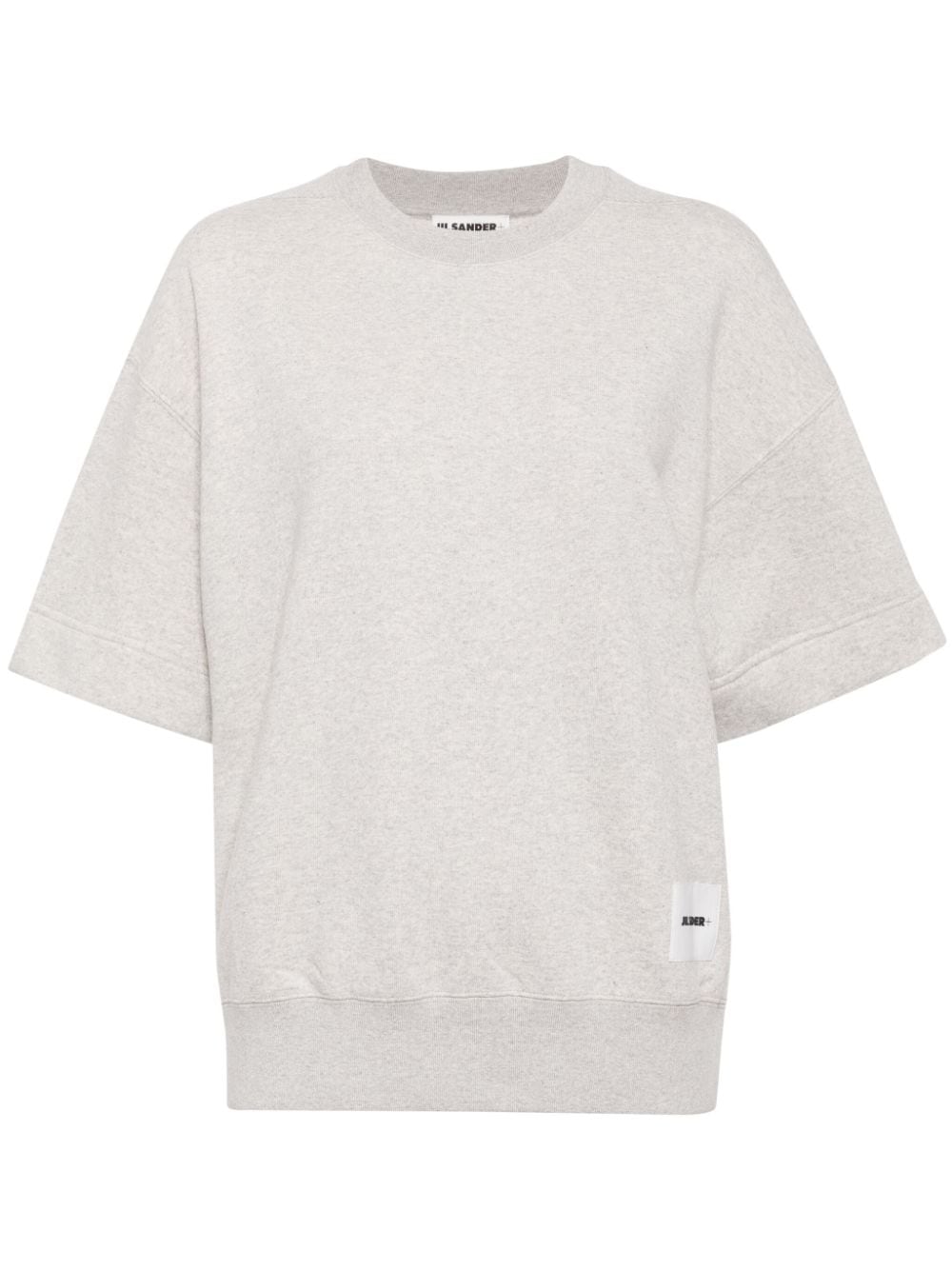 Jil Sander short-sleeve cotton sweatshirt - Grey von Jil Sander