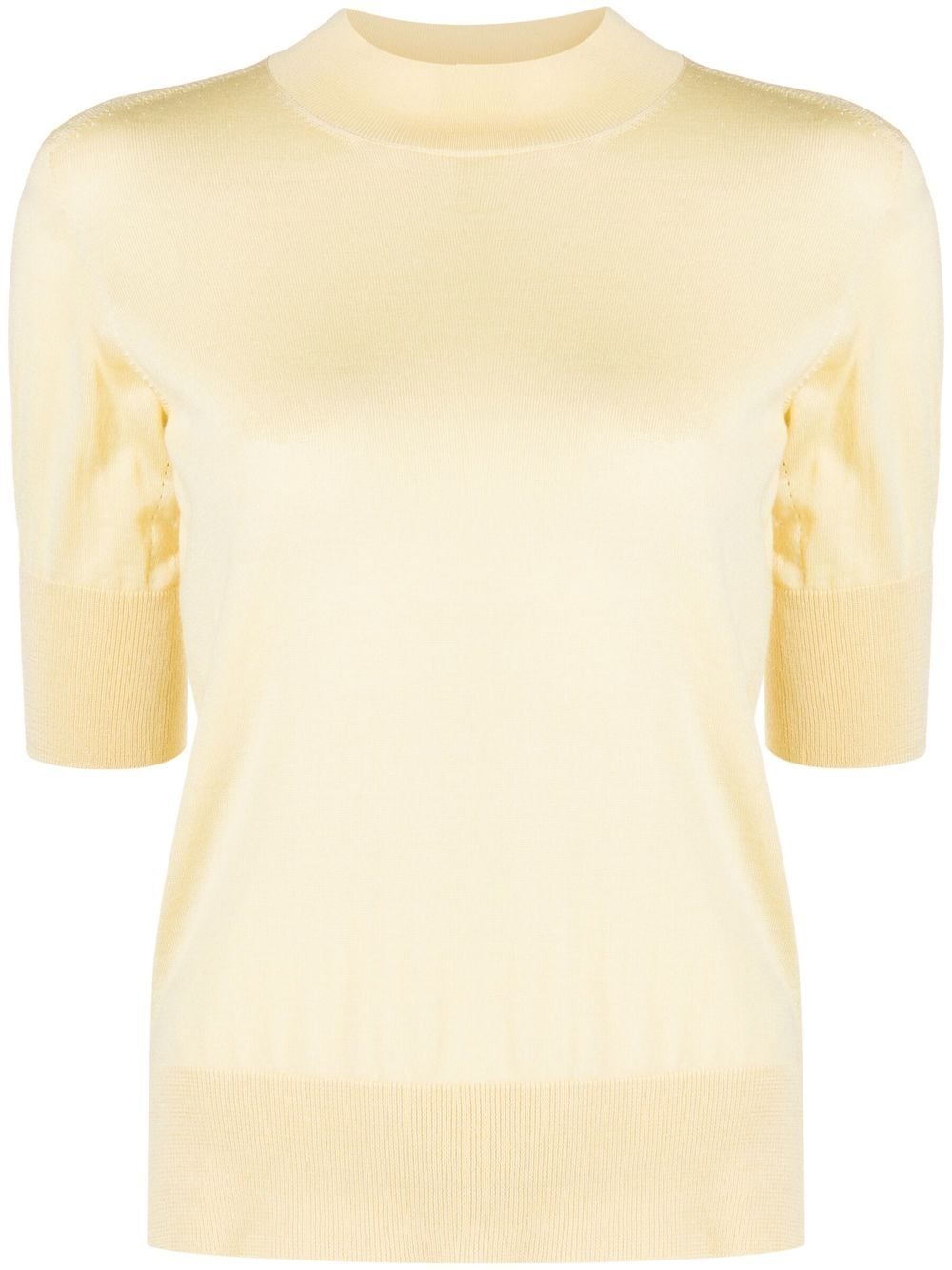 Jil Sander short-sleeve knitted top - Yellow von Jil Sander