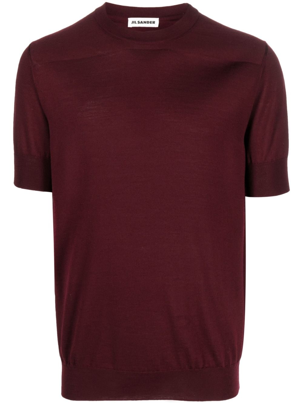 Jil Sander short-sleeve wool T-shirt - Red von Jil Sander