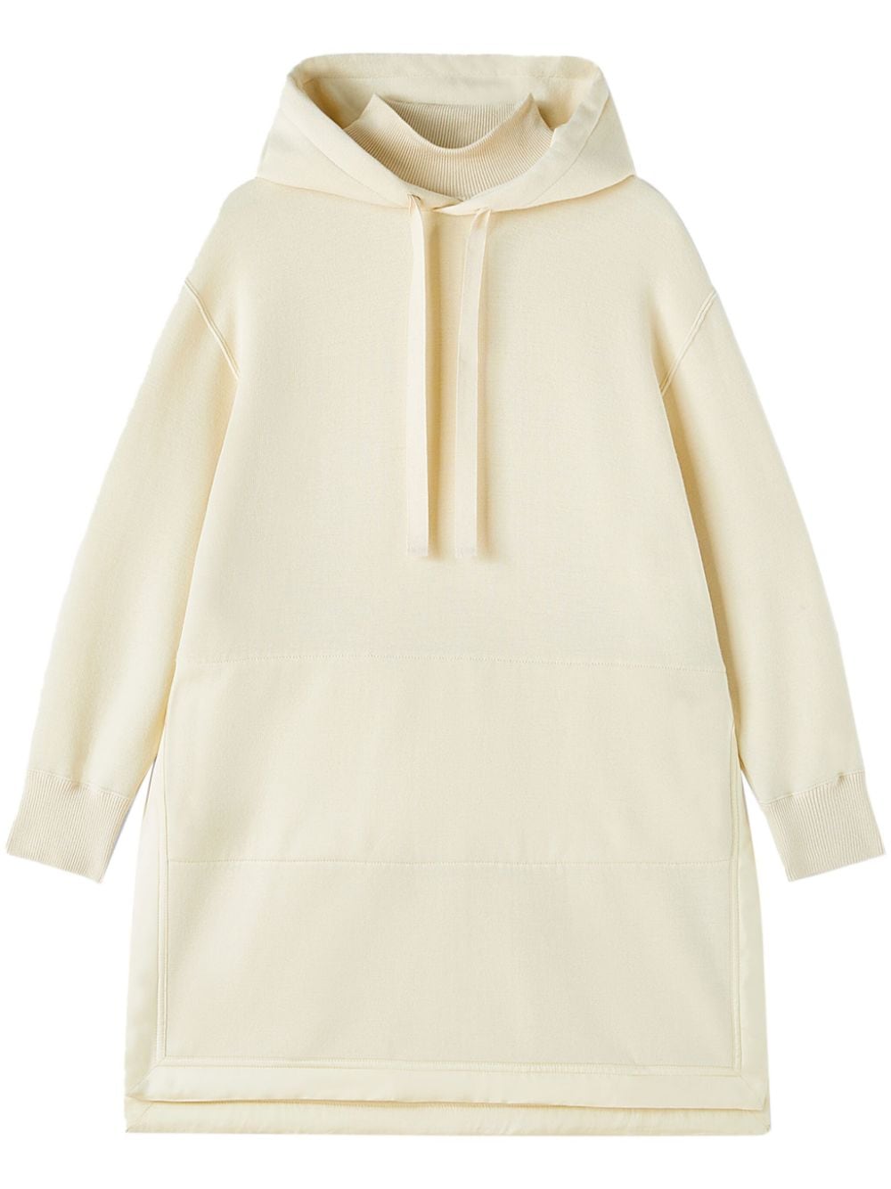 Jil Sander side-slits knitted hoodie - Neutrals von Jil Sander