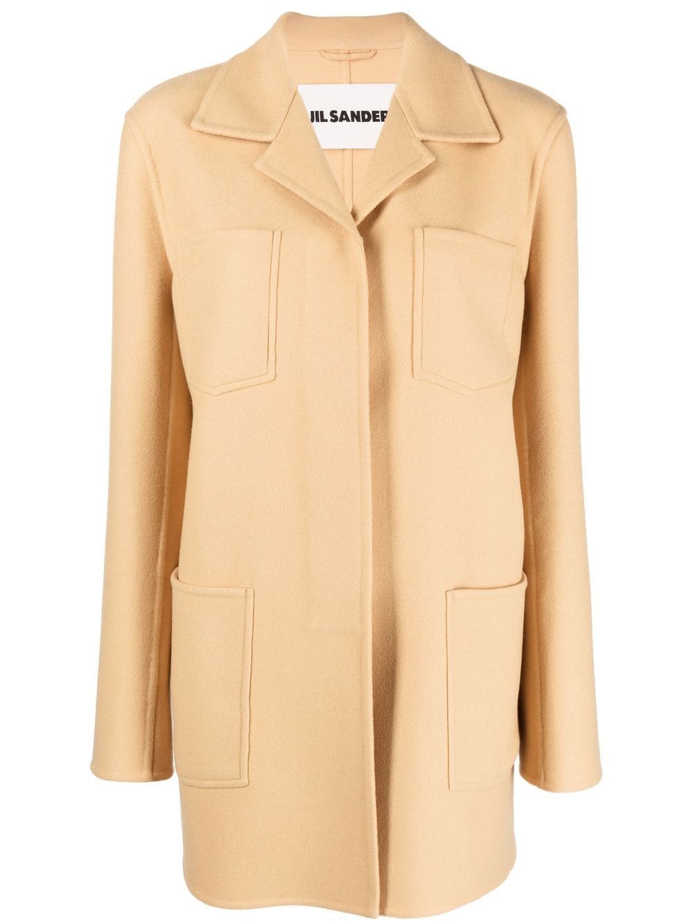 Jil Sander single-breasted coat - Neutrals von Jil Sander