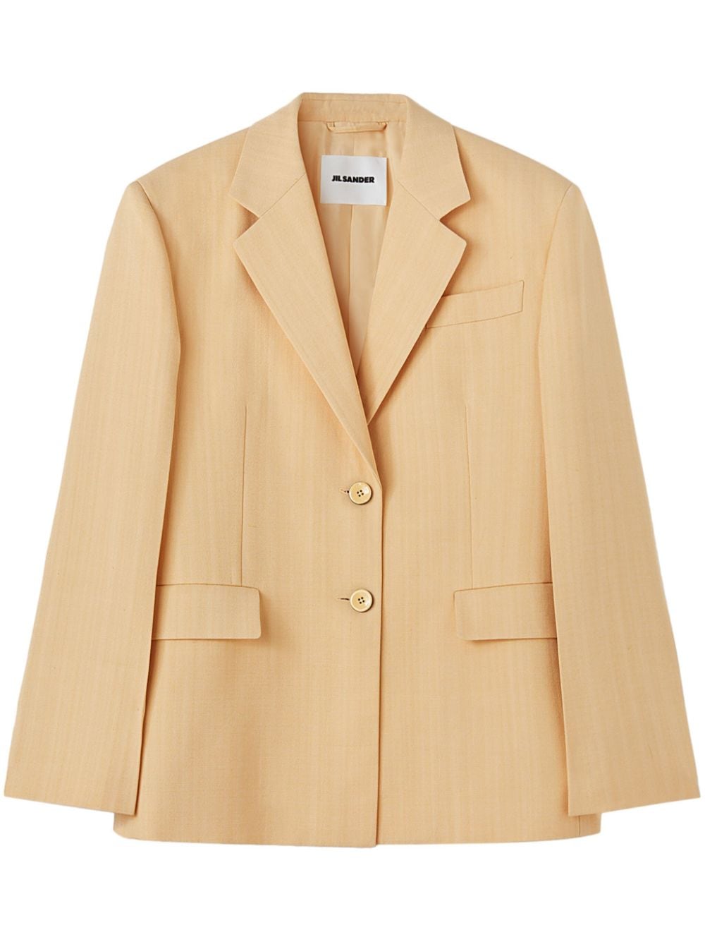 Jil Sander single-breasted crepe blazer - Orange von Jil Sander