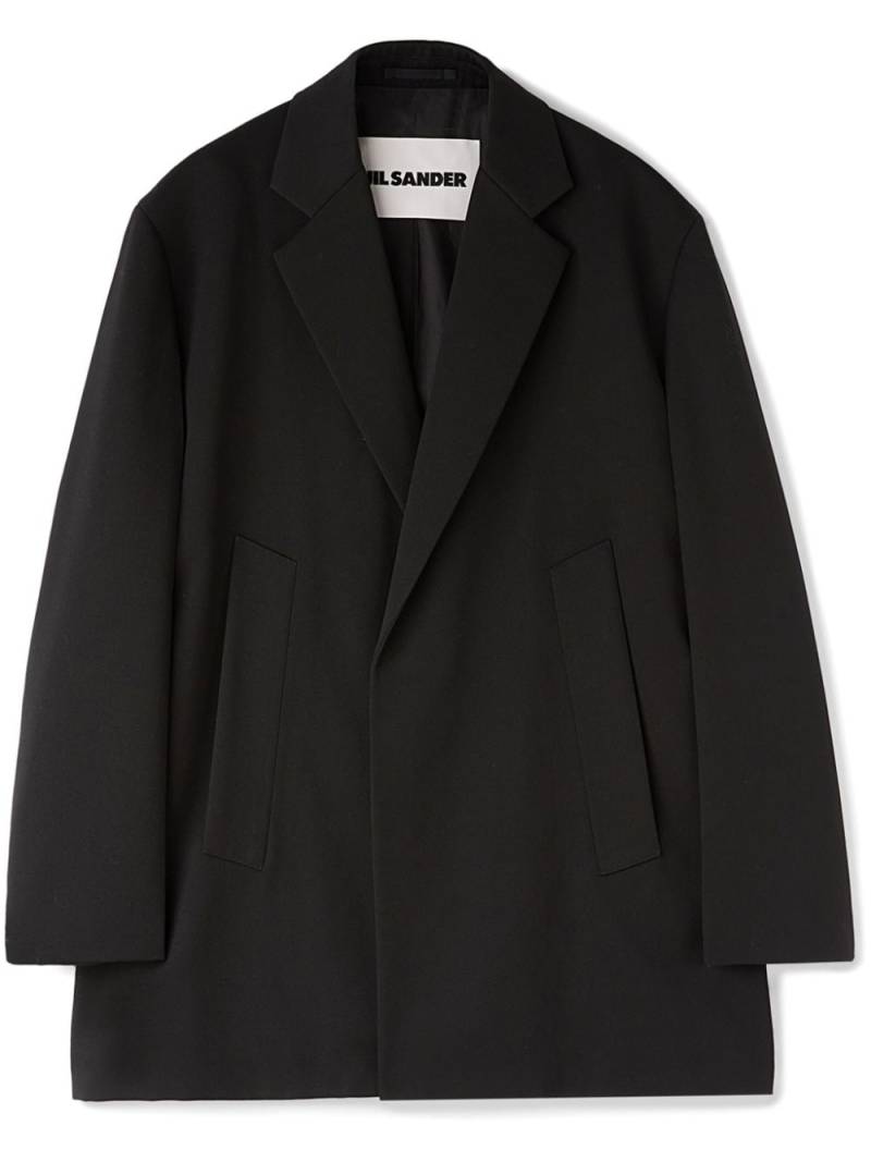 Jil Sander single-breasted wool blazer - Black von Jil Sander