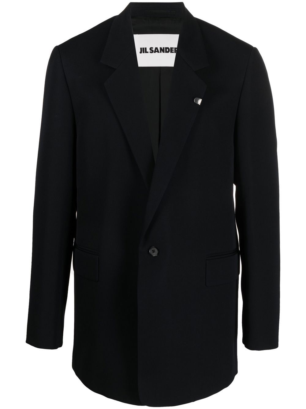 Jil Sander single-breasted wool blazer - Blue von Jil Sander