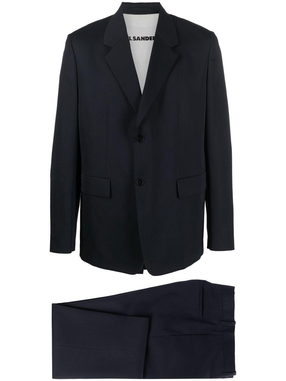 Jil Sander single-breasted wool suit - Blue von Jil Sander