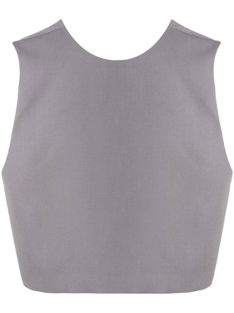 Jil Sander sleeveless cropped vest - Grey von Jil Sander