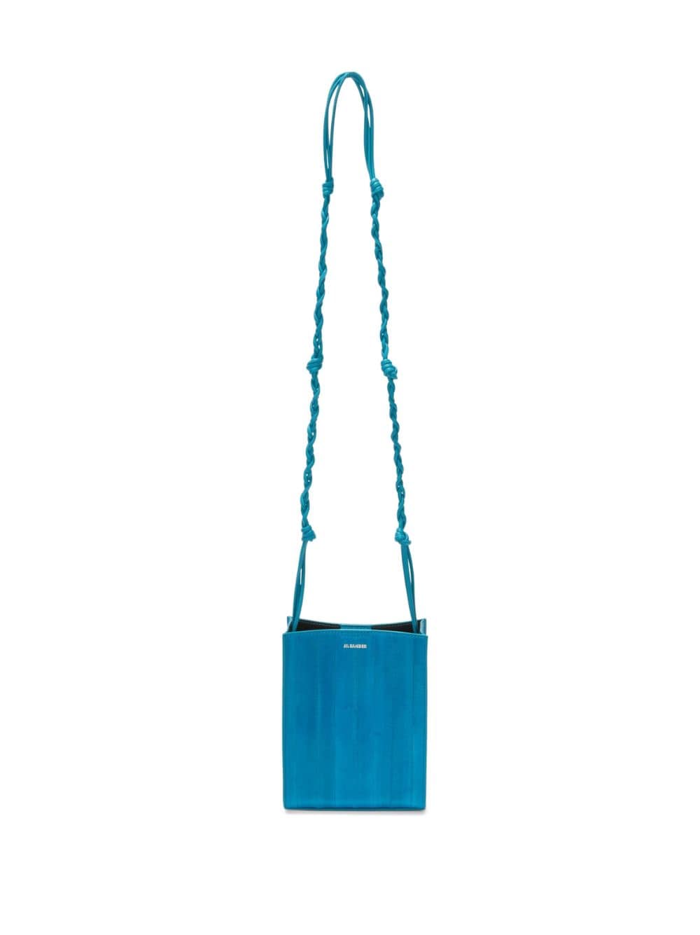 Jil Sander small Tangle logo-print shoulder bag - Blue von Jil Sander