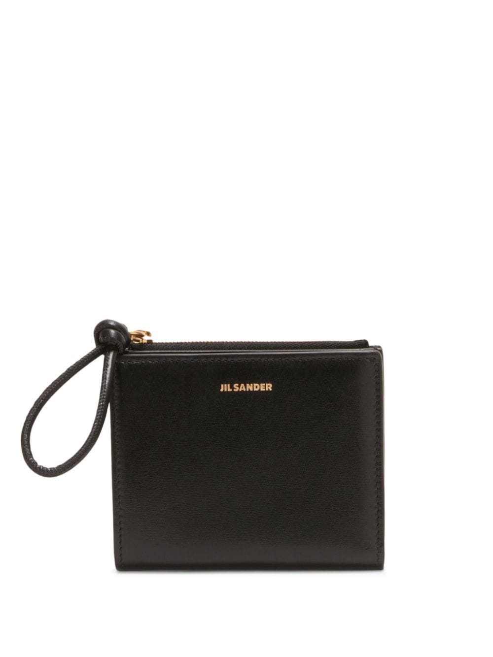 Jil Sander small bi-fold leather purse - Black von Jil Sander