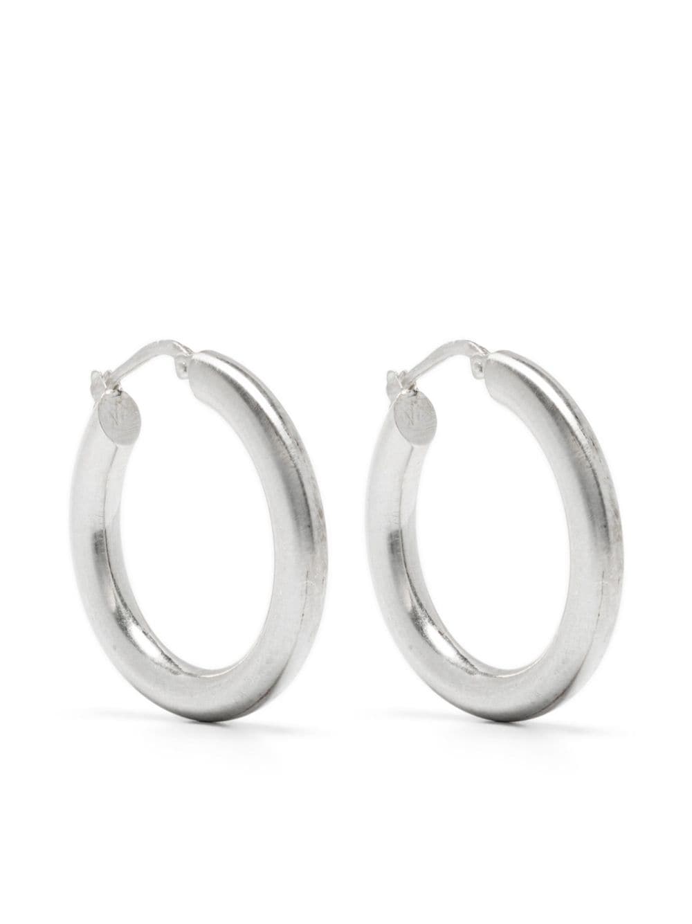 Jil Sander small hoop earrings - Silver von Jil Sander
