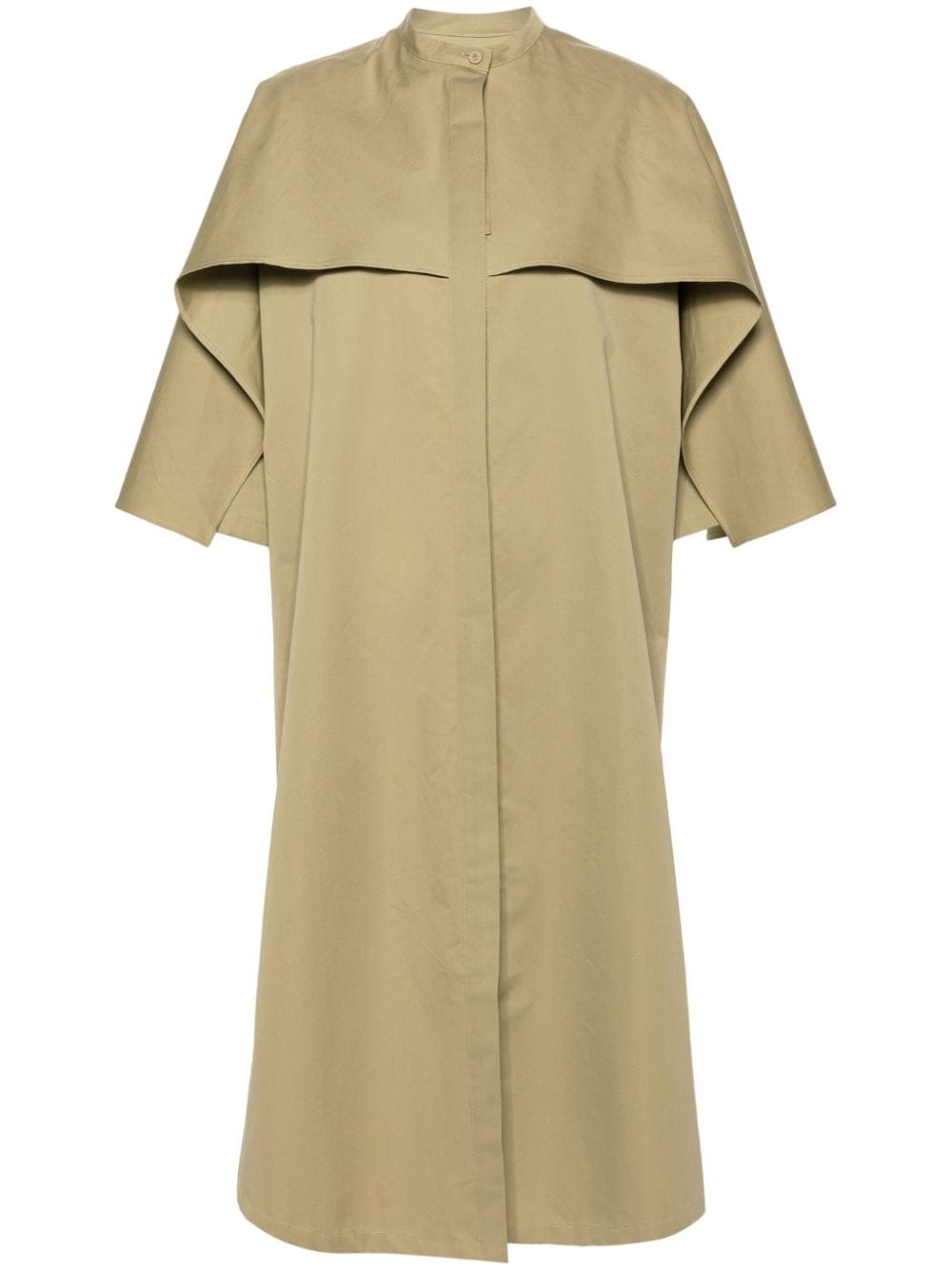 Jil Sander storm-flap poplin midi dress - Green von Jil Sander