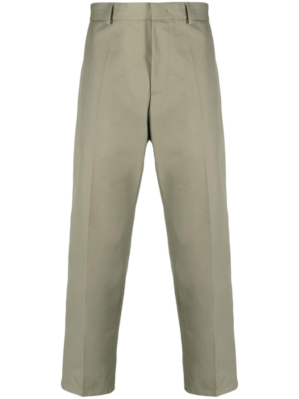 Jil Sander straight-leg cotton trousers - Green von Jil Sander