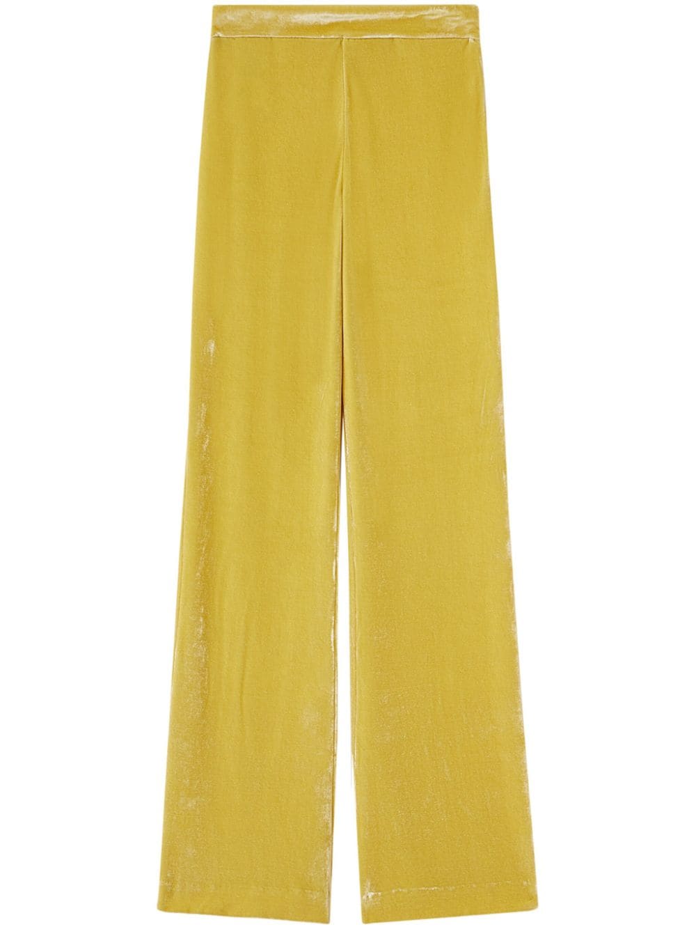 Jil Sander straight-leg velvet trousers - Yellow von Jil Sander