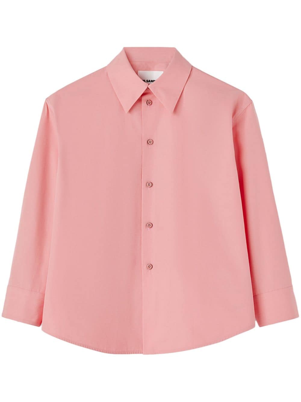 Jil Sander straight-point collar cotton shirt - Pink von Jil Sander