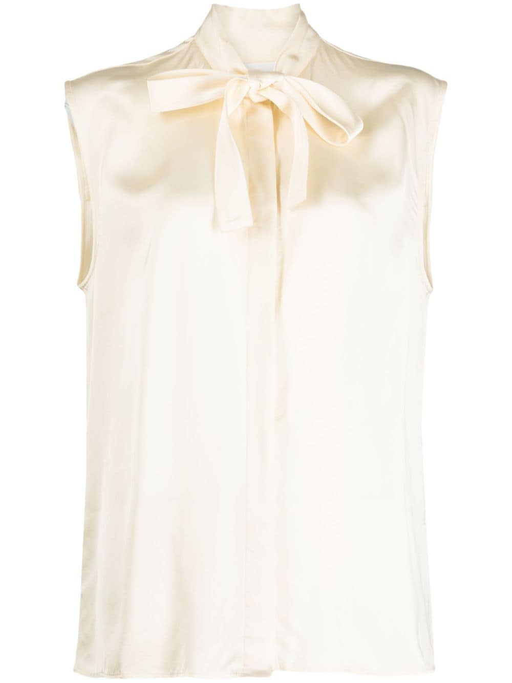 Jil Sander tie-fastening sleeveless blouse - White von Jil Sander