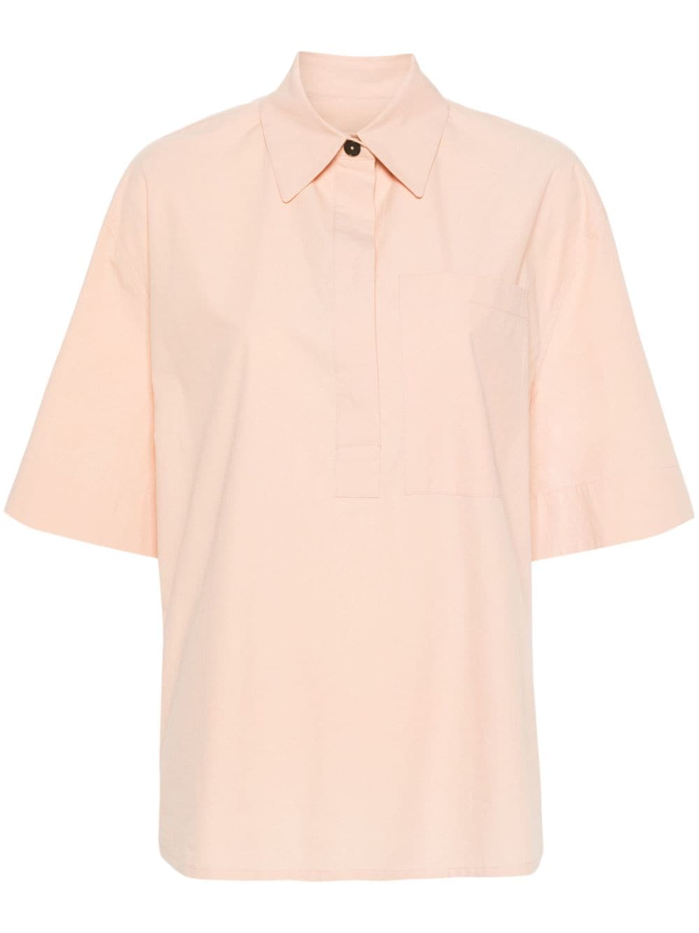 Jil Sander tonal stitching cotton shirt - Pink von Jil Sander