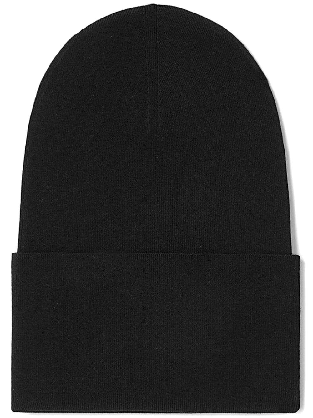 Jil Sander turn-up fine-knit beanie - Black von Jil Sander