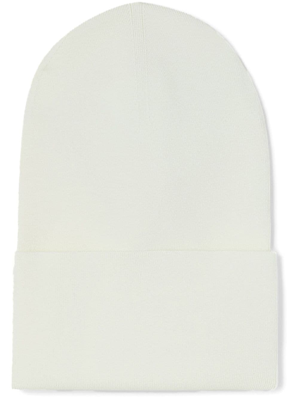 Jil Sander turn-up fine-knit beanie - White von Jil Sander