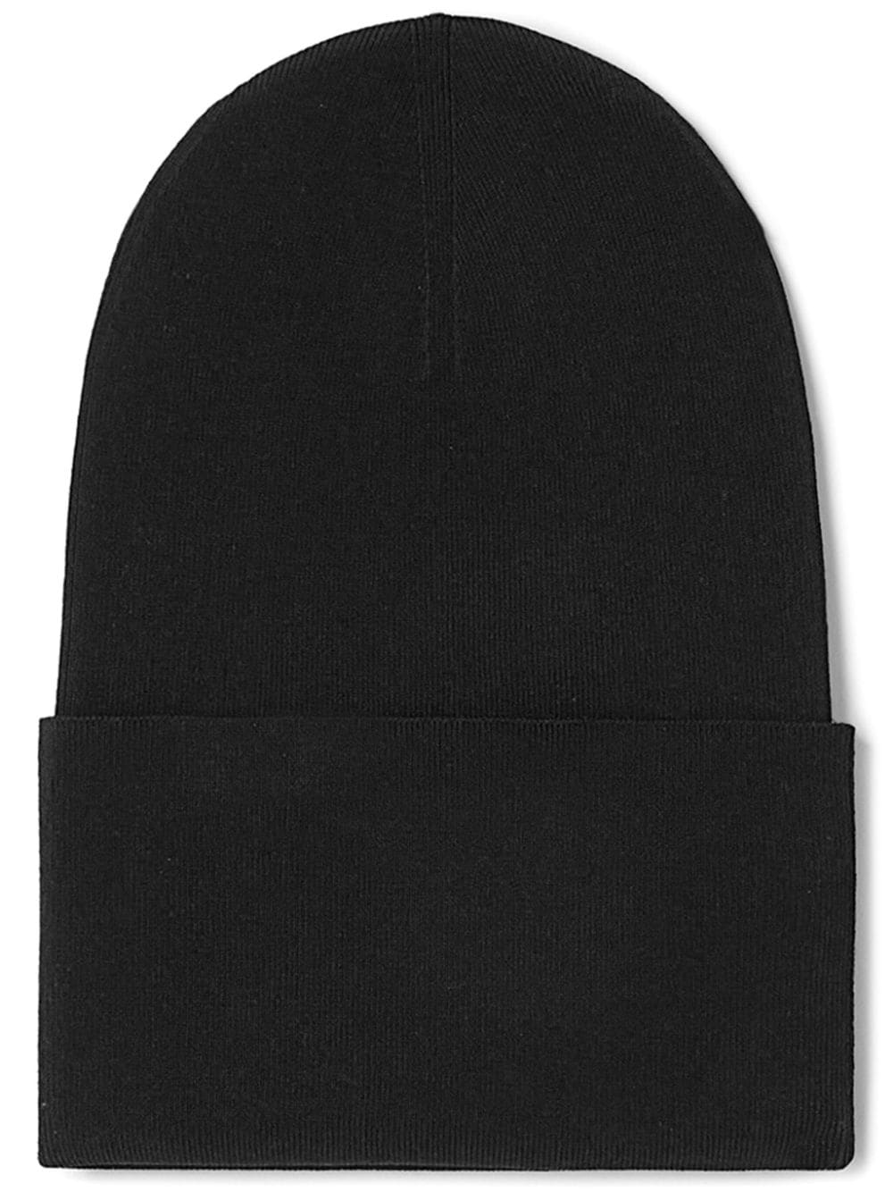 Jil Sander turn-up ribbed bucket hat - Black von Jil Sander