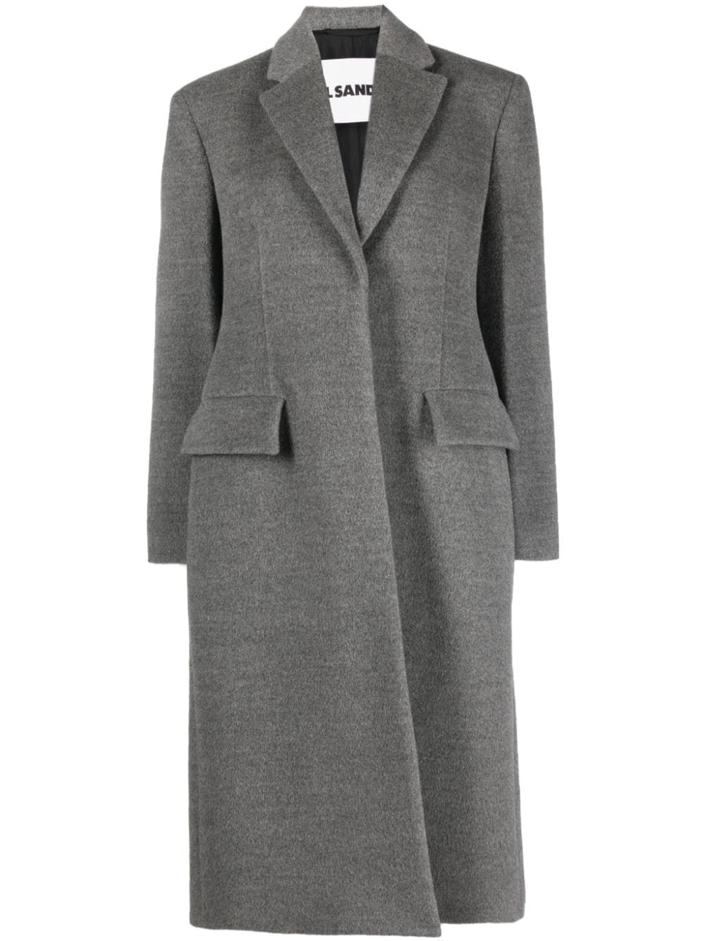 Jil Sander single-breasted virgin-wool coat - Grey von Jil Sander