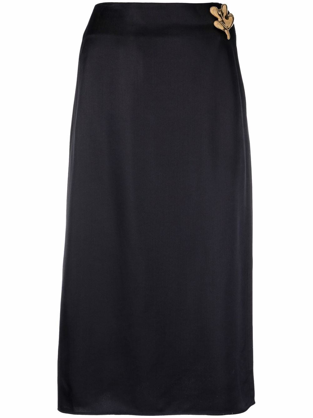 Jil Sander wrapped silk midi skirt - Blue von Jil Sander