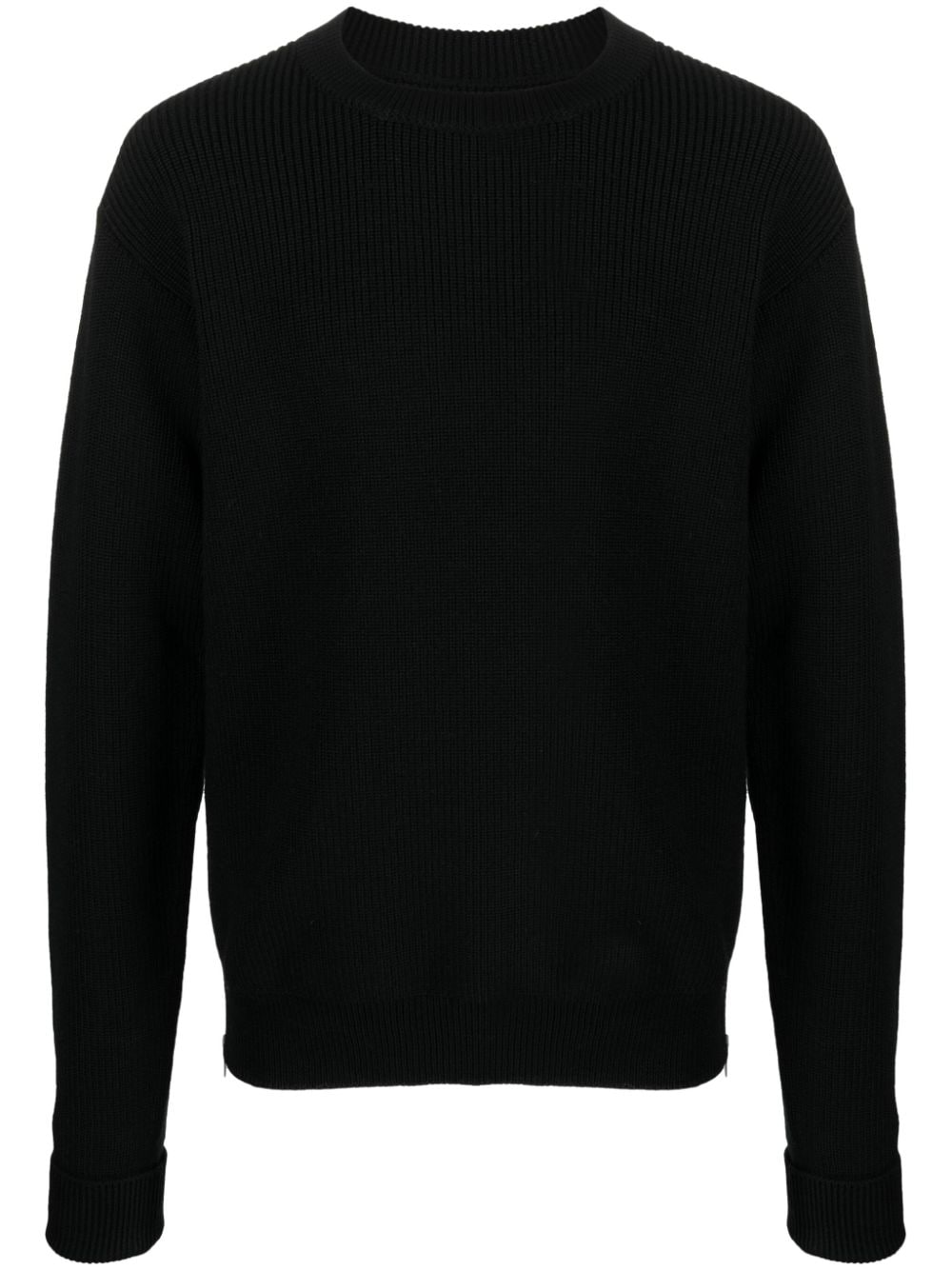 Jil Sander zip-fastening wool jumper - Black von Jil Sander