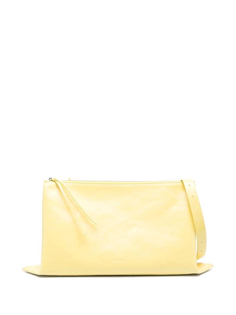 Jil Sander zip-up leather shoulder bag - Yellow von Jil Sander