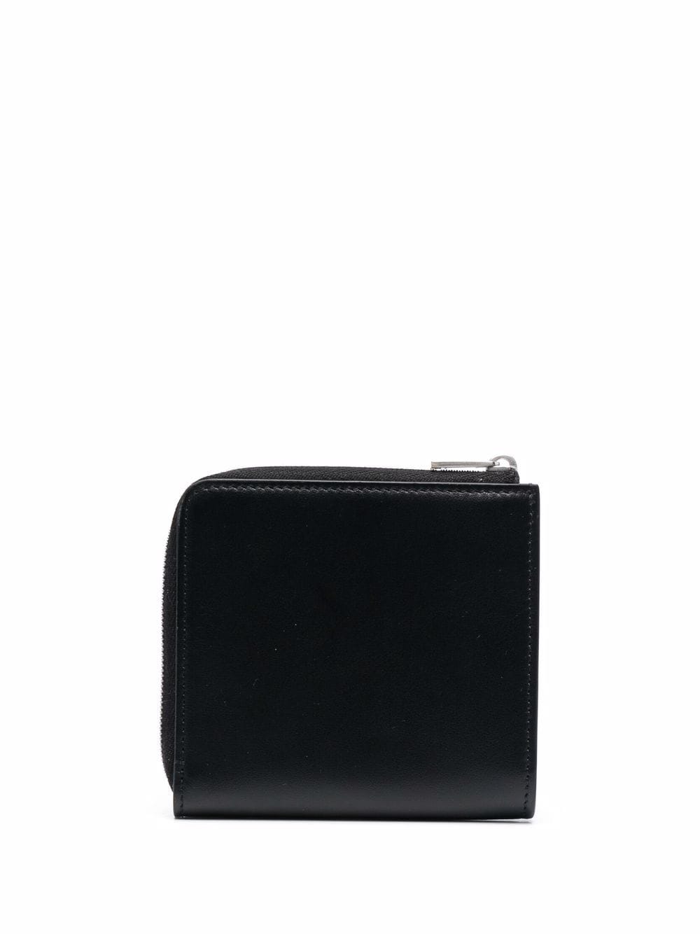 Jil Sander zip-up leather wallet - Black von Jil Sander